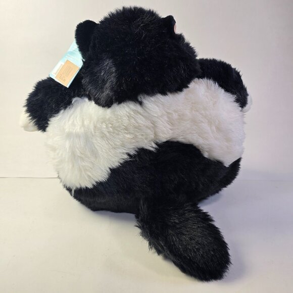 Incredible Petables Cat Plush Domino Fat Black White Tuxedo Kitten Stuffed VTG - Picture 7 of 14